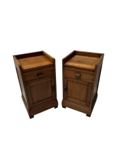 Two Art Deco Modernist Nightstands or Bedside Tables, 1920s